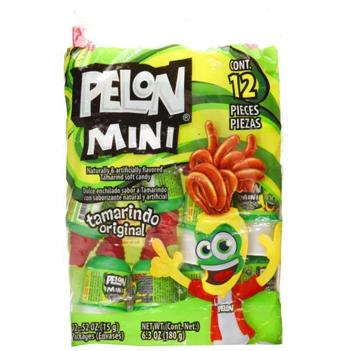 Pelon Pelo Rico Mini Pelon Pelo Rico Tamarind Push up Candy, 12-Count, 6.3-Ounce Bag
