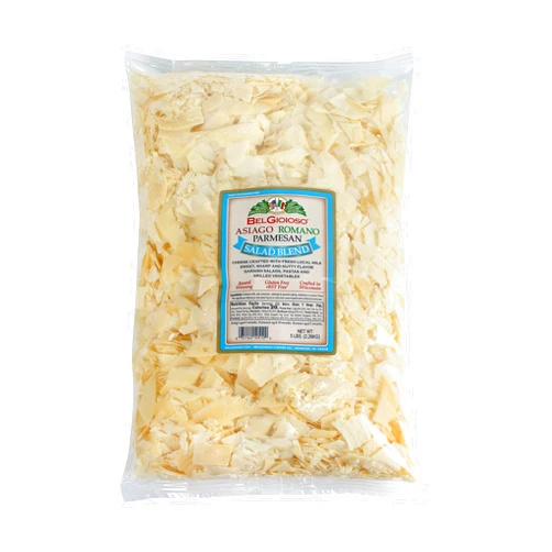 Belgioioso Salad Blend Cheese (Shaved Asiago, Parmesan, Romano) 5 Lb