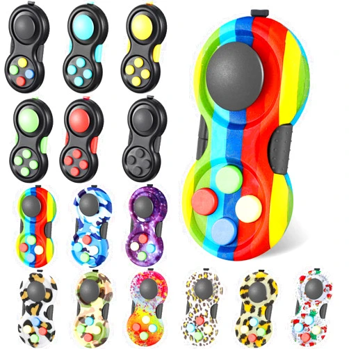 WILLBOND 15 Pcs Pad Portable Controller Classic Retro Game Controller Toy Handheld Toy Controller with 8 Functions Controller Game Pad for Teens Relieve Stress Anxiety (Cool)