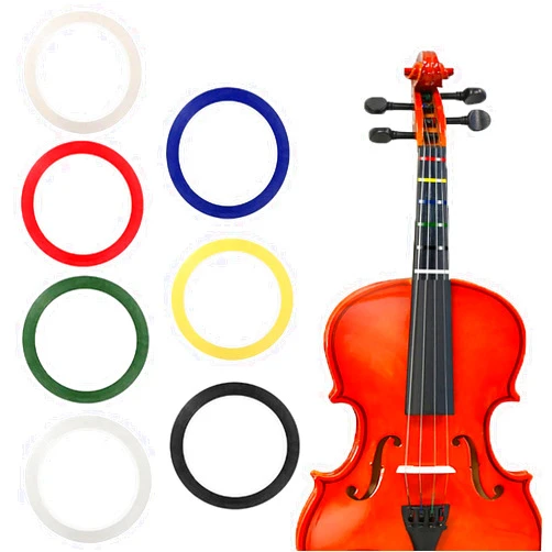IHMeiju 7 Rolls Violin Fingerboard Tapes, Violin Finger Guide Stickers, 216ft Cello Positions Practising Fingering Tape for Beginners Fretboard Note Positions. (7 Colors)