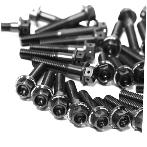 Autobahn88 Motorcycle Engine Bolt Dress-up Kit, Compatible with Suzuki SV650S 2003-2017 (Black) (Set of 24)
