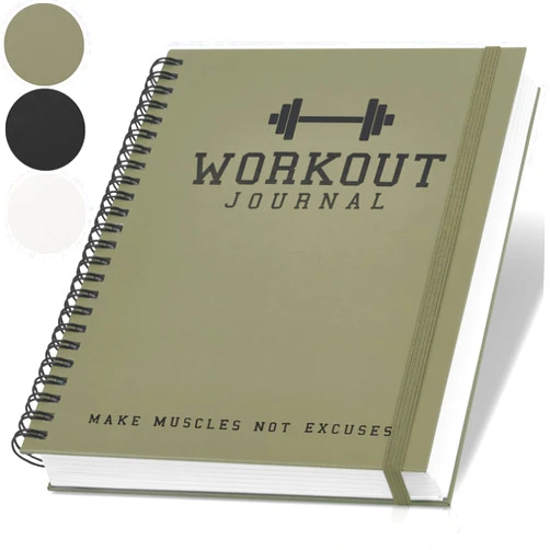ZICOTO The Ultimate Fitness Journal for Tracking and Crushing Your Gym Goals - Detailed Workout Planner & Log Book For Men and Women - Great Gym Accessories With Calendar, Nutrition & Progress Tracker