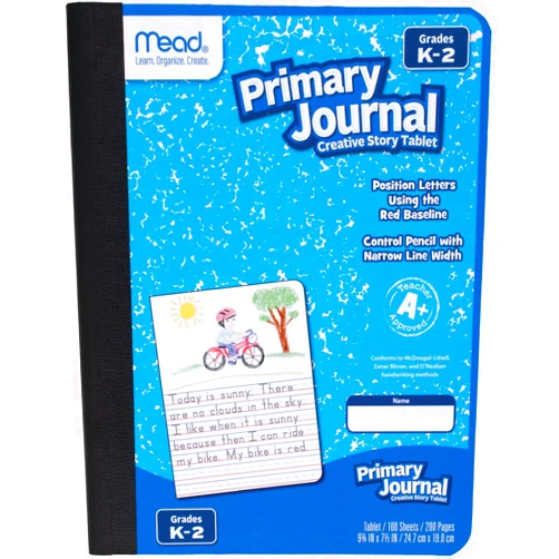 Mead Primary Journal, Half Page Ruled, Grades K-2, 7 1/2
