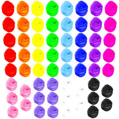Zhanmai 60 Pieces Juggling Scarf Square Silky Dance Scarves Props Tricks Performance Props Accessories Scarves Rhythm Band Scarf, 24 x 24 Inches (Classic Colors)