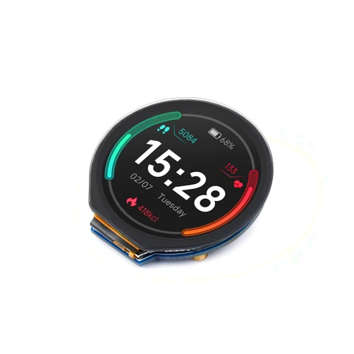Waveshare 1.28inch Touch LCD Display Module, 240×240 Resolution Round LCD IPS Screen, 65K Colors Display, 4-Wire SPI and I2C Communication, Support Raspberry Pi/Raspberry Pi Pico/Arduino/STM32