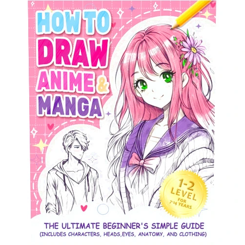 By Patricia Rogers (Author) How to Draw Anime Manga: The Ultimate Beginner's Simple Guide (Includes Characters, Heads, Eyes, Anatomy, and Clothes) (How to draw books for kids)
