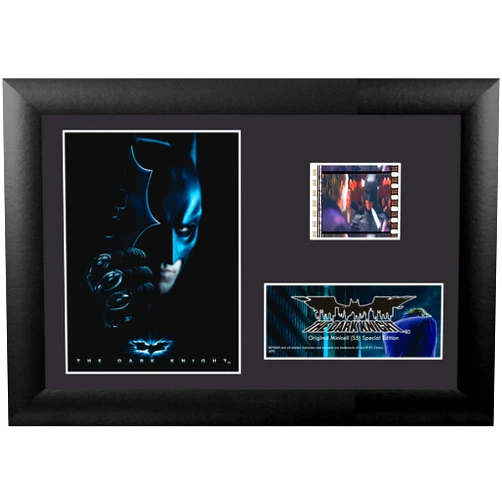 Trend Setters Batman - The Dark Knight - FilmCells 7” x 5” Minicell Framed Movie Presentation - Featuring One (1) 35 mm FilmCells - Limited Edition Officially Licensed Collectible