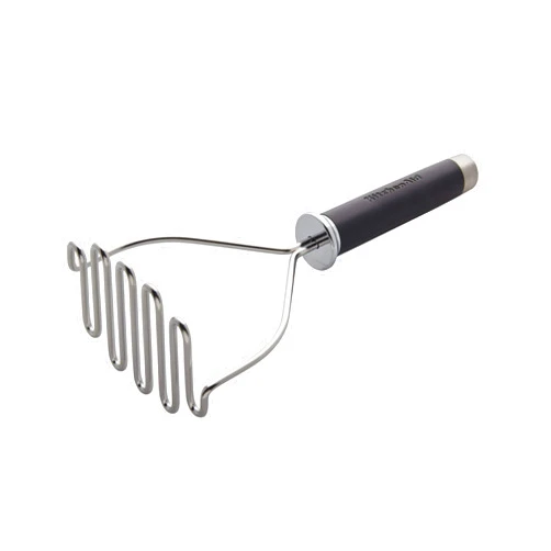 KitchenAid Gourmet Stainless Steel Wire Masher, 10.24-Inch, Black