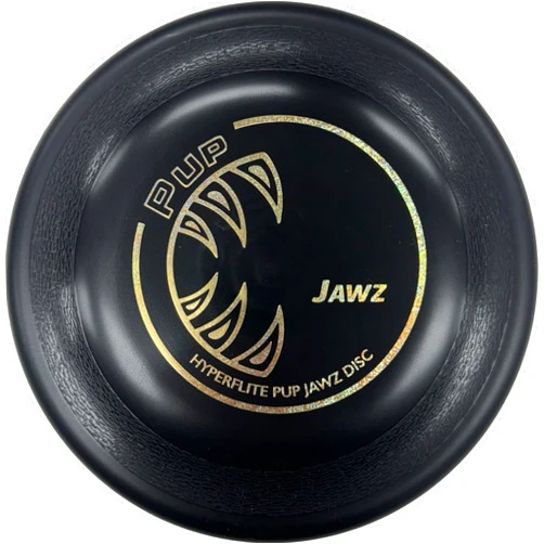 Hyperflite Pup Jawz Dog Flying disc • World's Toughest Canine Competition-Approved Flying disc • Best Competition Flying disc Toy for Pets • Puncture Resistant • 7 Inch • Black