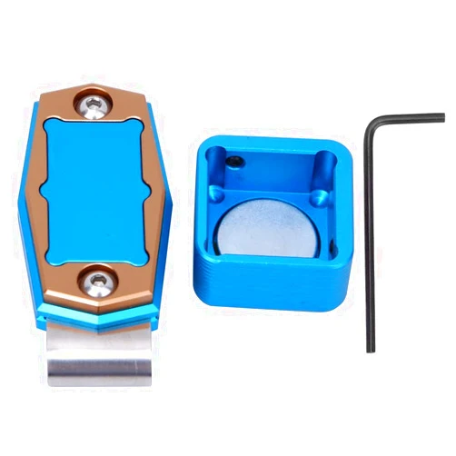 VBESTLIFE Life Mini Portable Magnetic Billiard Chalk Case Cue Chalk Box Holder with Fixed Clip Pool Snooker Sports Accessories