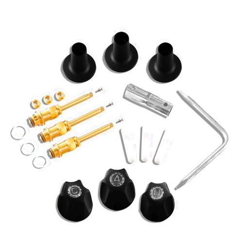 SENTO BETTER HOME BETTER LIFE SENTO Bathtub and Shower 3 Handle Tub Trim Set For Price Pfister Faucets Bathtub Shower, Easy Installation, Heavy Duty Metal, Matte Black