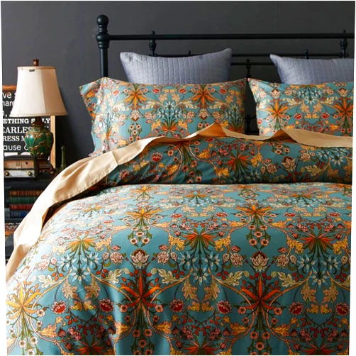 Ikawaapurry Comforter Set for Queen Size Bed Farmhouse Boho Bedding Sets Fluffy Lightweight Flowers Plants All Season 3 Pcs Comforter with 2 Pillow Shames