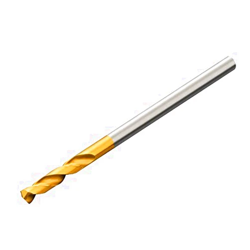 Sandvik Coromant CoroDrill Delta-C R840 Carbide Drill Bit, Jobber Length, TiN Finish, Round Shank, 118 Degree Point, 2.6mm Size