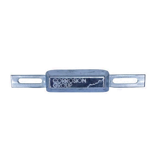 Korrosionsgruppen ZINC Anode Type 2 8.15 Ounces (L) 5.5X(W) 1.3x0.5(D) in Hole Distance: 4.5 in