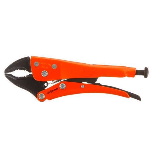 Grip-On 111-10 10-Inch Curved Jaw Locking Pliers in Orange Epoxy