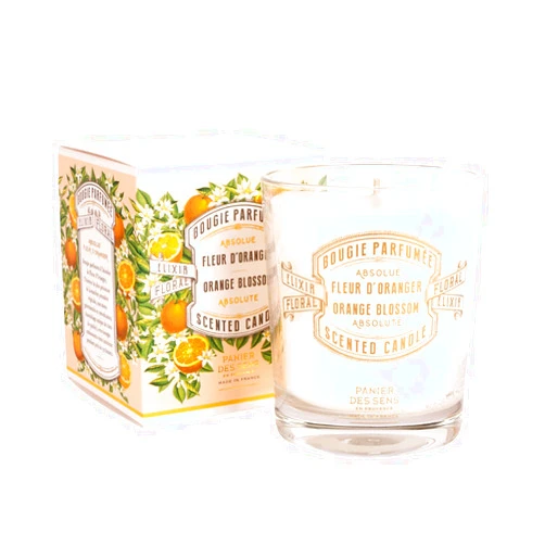 Panier des Sens - Orange Blossom & Winter Candle – Long Lasting Scented Candles for Home – Candles for Women – 100% Natural Cotton Wick – Decorative Candles Home Gifts - 6.3 oz