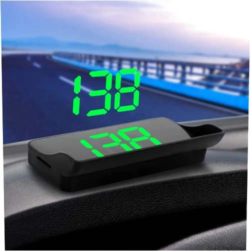 VJOYCAR Universal Car HUD Head Up Display GPS Speedometer Digital Speed Display Windshield Projector MPH Project on Wind Glass for Auto Vehicle Motorcycle Tractor Glof Cart Truck Motorhome