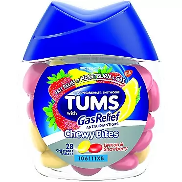Tums Chewy Bites with Gas Relief (Pack of 4)