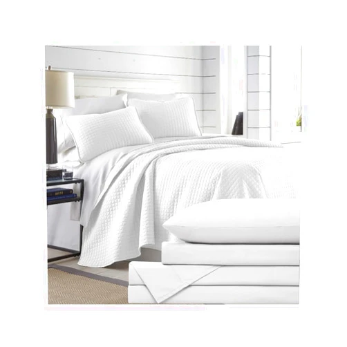 Southshore Fine Living, Inc. King/California King White Quilt Set Plus Matching 6-Piece Deep Pocket Sheet Set King Size, Quilt, 2 Quilted Shams, Fitted Sheet, Flat Sheet, 4 Pillowcases, Bright White