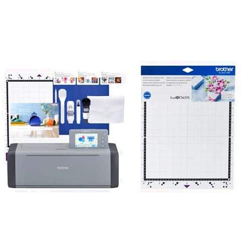 Brother ScanNCut SDX125EGY Electronic Cutting Machine Bundle with Standard Tack Adhesive Mat
