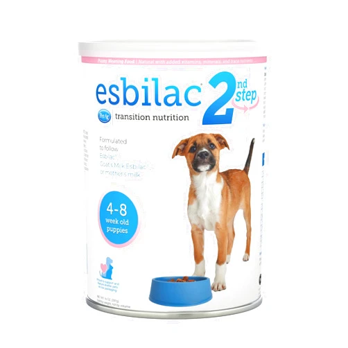PetAg Pet-Ag Esbilac 2nd Step Puppy Weaning Food - 14 oz - Powdered Puppy Weaning Formula with DHA, Natural Milk Protein, Vitamins & Minerals for Puppies 4-8 Weeks Old - Easy to Digest