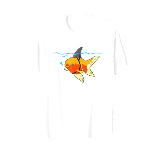 Funny Goldfishes Gifts Goldfish Shark Fin Goldfish Motivational Goldfish T-Shirt