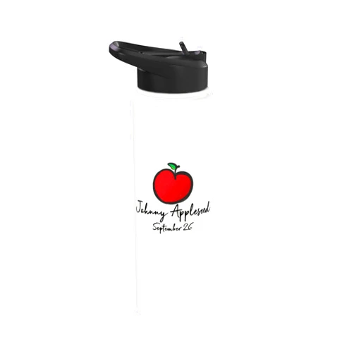 Mamaknow's Johnny Appleseed Johnny Appleseed Day September 26 Teachers Apple Pre School Stainless Steel Insulated Water Bottle