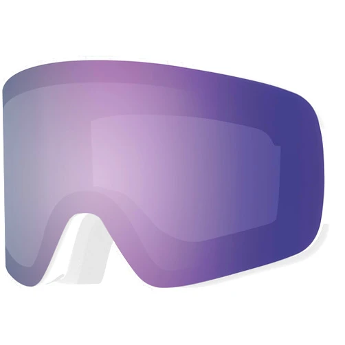 Retrospec Flume Ski & Snowboard Goggle Lenses for Men and Women, Cylindrical - Low-Profile OTG (Over The Glasses) Design and 100% UV Protection for Skiing and Snowboarding