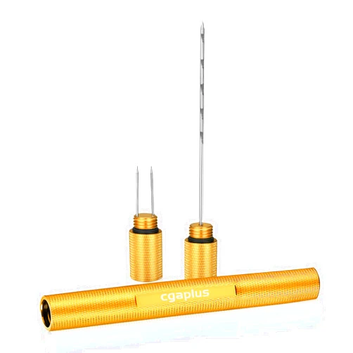 Cgaplus Cigar Draw Enhancer Stainless Steel Cigar Needle Portable Cigar Tool for Cigar Lovers