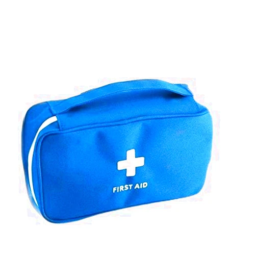 PenyaZo First Aid Bag - First Aid Kit Bag Empty for Home Outdoor Travel Camping Hiking, Mini Empty Medical Storage Bag Portable Pouch (Blue)