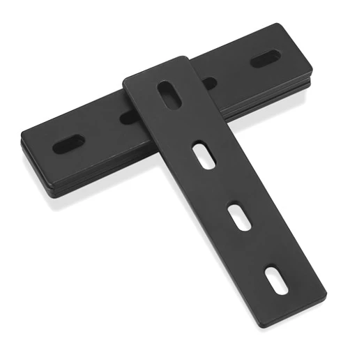 Bayidun 4 Pcs Metal Mending Plates, Heavy Duty Flat Plates, Flat Straight Brace Brackets Plates, Furniture Repair Fixing Joining Flat Plates Connectors for Woodworking, Bookcase - 6.1x1.5x0.15 inch