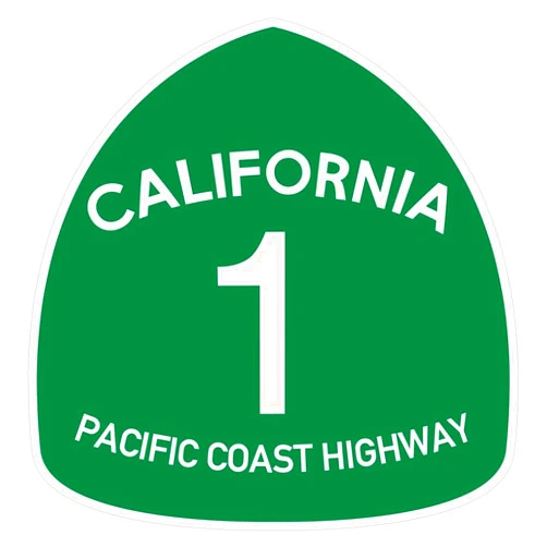 Vision Graphics California Pacific Coast Highway 1 Sticker Bumper Sticker Vinyl Decal 5