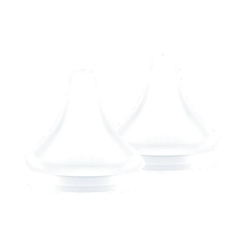 NUK Perfect Match Medium Flow Soft Silicone Nipple with Anti-Colic Vent, 2 Pack, BPA Free