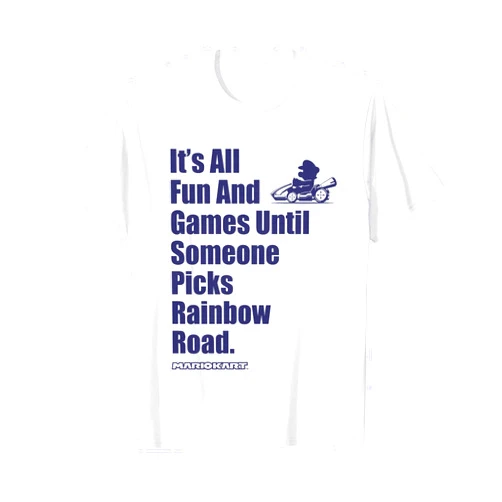 Nintendo Mario Kart Rainbow Road Fun And Games T-Shirt