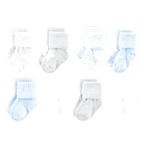 Hudson Baby Baby Girls' Cotton Rich Newborn and Terry Socks