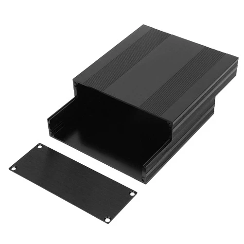 FTVOGUE Split Aluminum Box,Black Aluminum Printed Circuit Board Box Split Type DIY Electronic Project Enclosure Case 54 × 145× 150mm,Electronic Components