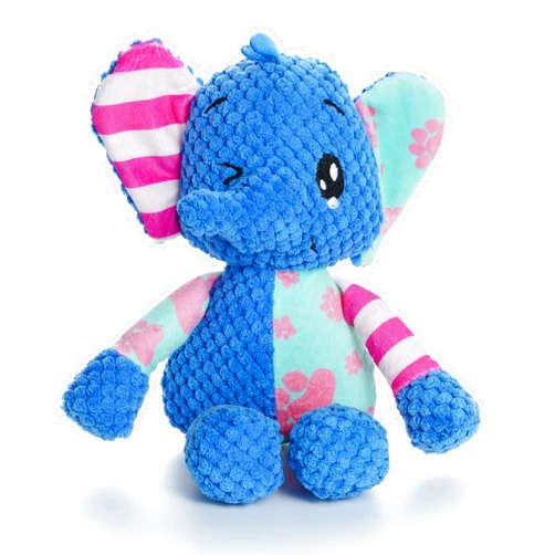 Nocciola Squeaky Elephant Dog Toy: Funny Stuffed Plush Dog toy for Small Medium Dogs with Durable Soft Fabric, Puppy Chew Toy for Teething, Interactive Puppy Toy for Boredom and Calming Aid