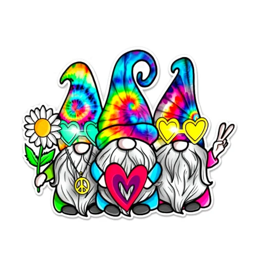 Sticker Mine Peace Gnomes Sticker - 3