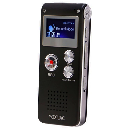 YOXIJAC Digital Voice Recorders Voice Activated Recorder for Meeting Lecture 8GB Audio Recorder Recording Device A-B Repeat Portable Tape Recorder with MP3 Microphone (8GB)