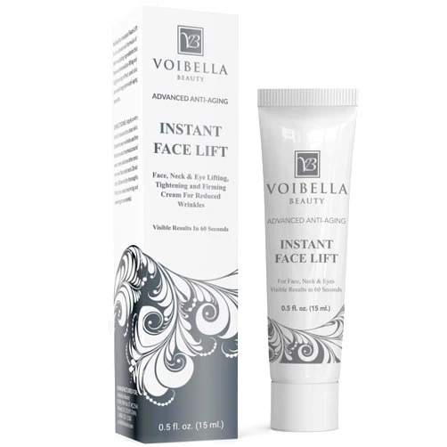 VOIBELLA BEAUTY Instant Face Lift Cream - Best Eye, Neck, Face Tightening, Lifting & Firming Serum To Smooth Appearance, Hide Loose Sagging Skin, Puffiness, Fine Lines & Wrinkles Within Mins (Peptides & Stem Cells)