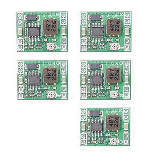 Qunqi 5pack MP1584EN Ultra Small DC-DC 3A Power Step-Down Adjustable Module Buck Converter 24V to 12v 9V 5V 3V for Arduino