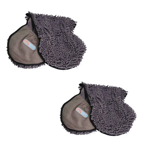 AB Tools Scruffs 2 Super Absorbent Grey Microfiber Dog Cat Pet Noodle Towel Quick Drying