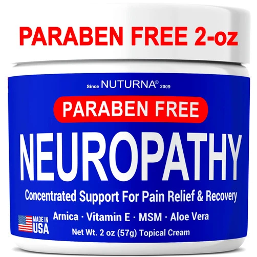 SimplyGood Nuturna Neuropathy Nerve Pain Relief Cream 2oz - Maximum Strength Relief Cream for Feet, Hands, Legs, Toes Reliever