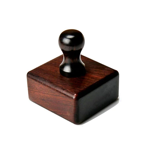 WUTA Professional Leather Edge Burnisher Ebony Wood Leather Burnisher High Density Black Wood Edge Slicker Leather Craft Tool Polished Grinding Tool (Cube)