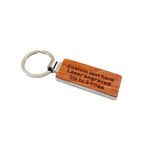 MOJIA Personalized Custom Keychain, Custom Engraved Wood Keychain - Free Engraving