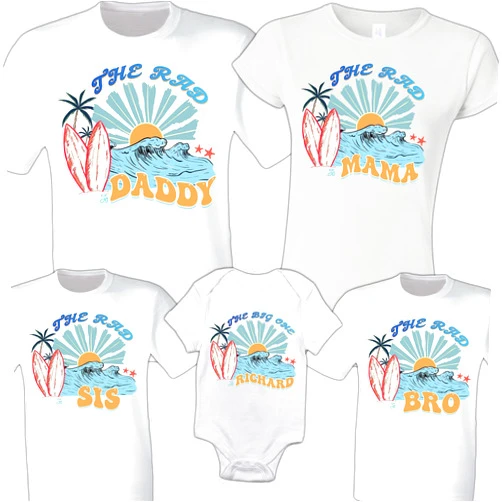 X Graphics Surf Family Birthday Shirts, The Big One Shirt, 1st Birthday Shirt, Surf Birthday tee, Surf Birthday, Surfer Mommy and Me, Ocean Wave Party