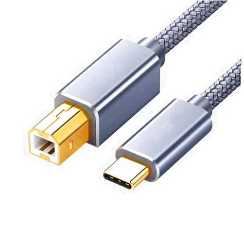 AlyKets USB C to USB B Printe Scanner Cable Compatible with MIDI Controller DJ Controller, Google Chromebook Pixel, MacBook Pro, HP Canon Printers, iPad Pro and More Type-C Devices/Laptops