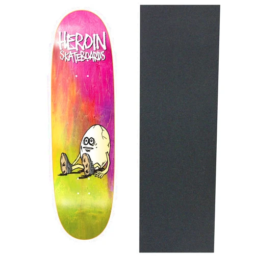 TGM Skateboards Heroin Skateboard Deck The Rainbow Egg 9.125