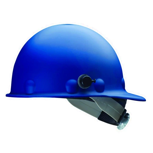 Fibre-Metal by Honeywell P2HNQSW71A000 Super Eight SwingStrap Fiber Glass High Heat Cap Style Hard Hat with Quick-Lok, Blue, Medium