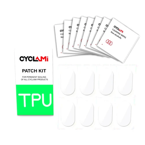 CYCLAMI Bike Inner Tube Patch Kits, Bicycle Tire Repair Kit, 8 PCS Bike Patch Kit for Road and Mountain Bikes Tire Repair Kits (Suitable for TPU Inner Tubes)